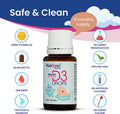 Vitamin D Drops for Babies and Infants with MCT oil, Easy to Use, Premium Quality, Liquid Supplement for Easy Absorption, 120 Days Supply, Nutronic