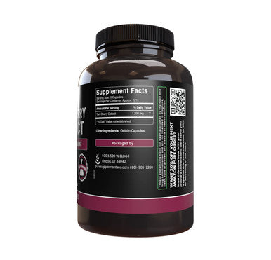 PURE ORIGINAL INGREDIENTS Tart Cherry Extract (365 Capsules) No Magnesium Or Rice Fillers, Always Pure, Lab Verified