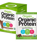 Orgain Organic Plant Based Protein Powder Travel Pack Vanilla Bean Vegan Low Net Carbs Organic Plant Based Protein Powder Travel Pack Creamy Chocolate Fudge Vegan Low Net Carbs 10 Count