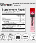 Jung Kwan Jang Korean Red Ginseng Extract Everytime Grapefruit 1000Mg | Ginseng Supplement Enegy Supplement Korean Food | Caffeine Free Gluten Free Boost Energy Antioxidant | 60 Count