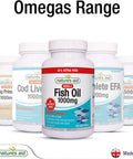 Natures Aid Fish Oil 1000mg | Omega 3 (180mg Epa & 120mg Dha) | Made In The UK 120 Softgels for The Price of 90 120 Capsules