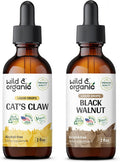 Wild & Organic Cat'S Claw Tincture 2 Fl Oz & Black Walnut Tincture 2 Fl Oz