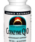 Source Q10 Antioxidant Support 200 mg For Heart, Brain, Immunity, & Liver Support - 60 Softgels