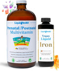 Liquidhealth Prenatal Baby Booster Pregnancy Vitamin Bundle - Vegan Women's Prenatal Multivitamin with SunActive & Ferrochel Iron Folate Whole Foods
