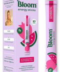 Bloom Nutrition Energy Drink Powder Packets, Sugar Free Energy Drink Mix with L-Theanine, B Vitamins & Natural Caffeine, On the Go Powder Sticks for Natural Energy, 10 Calories (10 Pouches (Pack of 1), Peach Mango)