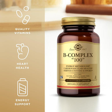 Solgar B Complex 100 Vegetable capsules 50's