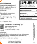 Bulksupplements.Com Magnesium Glycinate Capsules - Magnesium Bisglycinate Capsules, Magnesium Supplement, Magnesium Glycinate 400Mg - 3 Capsules Per Serving, 90-Day Supply, 270 Capsules