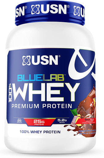 USN Supplements BlueLab 100 Percent Whey Protein Powder, Keto Friendly, Low Carb and Calorie, 2 lb