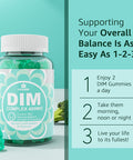Dim Supplement Women 400Mg, Estrogen Supplement For Women, Sugar Dim Gummies For Men & Women W/ Biotin, Flaxseed Oil, Burdock, Calendula, Bioperine For Hormone Balance, Menopause & Prostate 60Cts