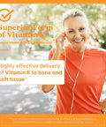 Doctor's Best Natural Vitamin K2 Mk-7 Capsule Supports Bone Health & Soft Tissue Elasticity 180 Ct