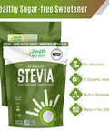 Health Garden Stevia Sweetener Powder - 4:1 Sugar Substitute - All Natural - Gluten - Keto Friendly - Tastes Like Sugar (2 Lbs)