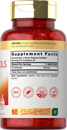 Carlyle Tocotrienols | 150Mg Supplement | 60 Softgels | Non-Gmo And Gluten Free Complex