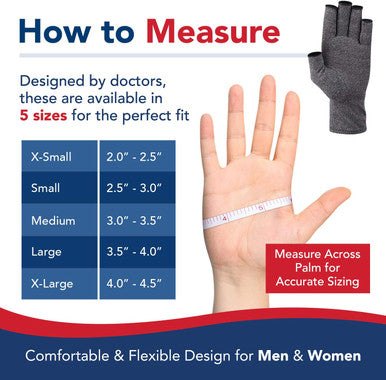Doctor Developed Arthritis Compression Gloves and DOCTOR WRITTEN HANDBOOK -Relieve Arthritis Symptoms, Raynauds Disease & Carpal Tunnel (Small)