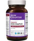 New Chapter Iron Supplement, Fermented Iron Complex (Formerly Iron Food Complex) with Organic Whole-Food Ingredients + Promotes Healthy Iron Levels + Non-Constipating - 60 ct (Packaging May Vary)