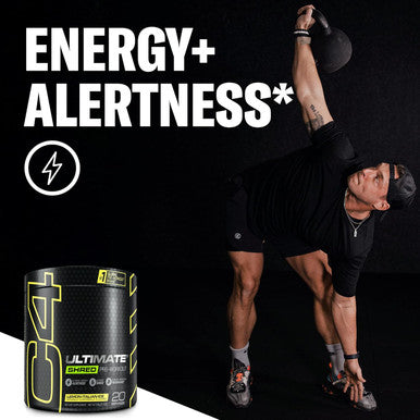Cellucor C4 Ultimate Shred Pre Workout Powder For Men & Women, With Ginger Root Extract, Lemon Italian Ice, 20 Servings