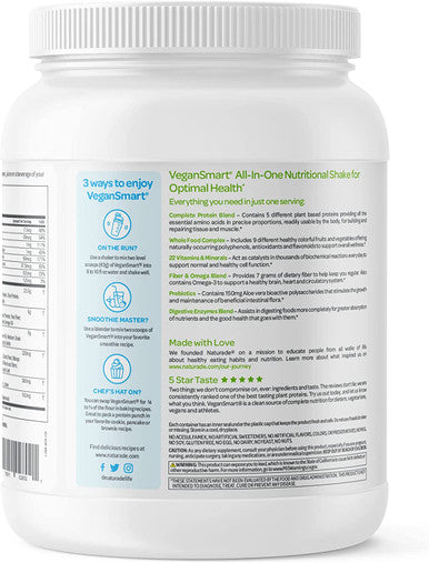 Vegansmart Plant Based Vegan Protein Powder by Naturade AllinOne Nutritional Shake Vanilla 15 Servings