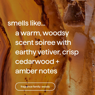 Method Premium Soy Candle Vetiver + Amber 2 Wick Recyclable Jar Up to 50 Hours Burn Time 14 oz