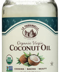 La Tourangelle, Organic Virgin Unrefined Coconut Oil, Great for Cooking, Baking, Hair, and Skin Care, Bold, Aromatic, and Flavorful, Source of MCTs, 14 fl oz (Packaging May Vary)