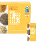 BBF Organic Super Seeds Blend 1 lb, Chia Seeds, Flax Seeds, Hemp Hearts