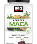 Force Factor Perfect Maca Maca Root and DIM Supplement with Saffron to Boost Energy and Mood with Yellow and Black Maca Vitamins Minerals and Antioxidants Dark Cherry Flavor 60 Soft Chews