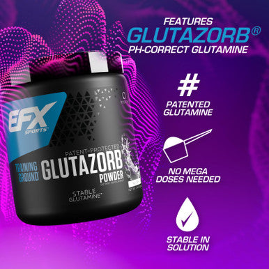 Efx Sports Training Ground Glutazorb Powder Highly Concentrated Ph Correct Glutamine Supplement Digestion & Immune Support 140 Servings (Unflavored)