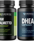 Saw Palmetto Prostate Supplements and DHEA Hormone Balance for Men as Potent DHT Blocker to Reverse Time and Bring Back Youthfulness