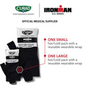 Curad Ironman Hot or Cold Therapeutic Combo Packs with Wrap Reusable Hot or Cold Compress Packs for Injuries Combo Pack Includes Small and Large 2 Count