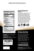 Terrasoul Superfoods Organic Mesquite Powder 16 Oz Baking Ingredient Nutrient-Packed Smoothie Booster BBQ Marinade Enhancer Coffee Flavor Enhancer