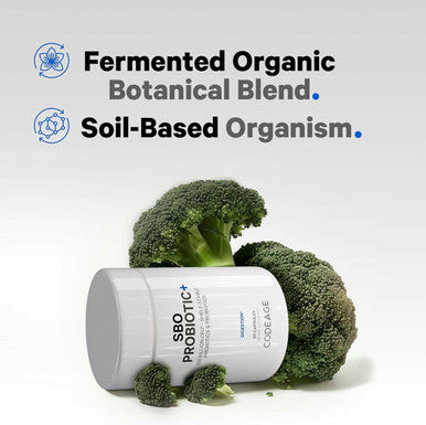 Codeage SBO Probiotics 100 Billion CFUs Per Serving Multi Strain Soil Based Organisms Blend and Organic Fermented Botanical Blend Shelf-Stable 90 Capsules