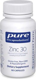 Pure Encapsulations Zinc 30 Mg - Supplement For Immune System Support, Growth And Development, And Wound Healing - With Zinc Picolinate 30 Mg - 60 Capsules