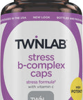 Twinlab Stress B-Complex Caps - Complete B-Complex & 1000 Mg Vitamin C - Energy Support Supplement With Vitamin B12 And B6-100 Capsules