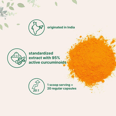 Micro Ingredients Turmeric Extract 95% Curcuminoids (Natural Turmeric Extract and Turmeric Supplements) 50 Grams Rich in Antioxidants for Joint & Immune Support No GMOs Vegan Friendly India Origin