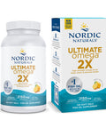 Nordic Naturals Ultimate Omega 2X Lemon Flavor 2150 mg Omega 3 120 Soft Gels