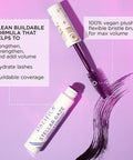 Pacifica Beauty Stellar Gaze Length & Strength Black Mascara, For Volume and Length, Vitamin B + Coconut, Natural Lash Effect, Silicone, Sulfate + Paraben Free, Vegan and Cruelty Free
