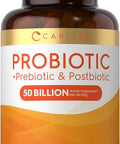 Carlyle Prebiotic Probiotic & Postbiotic | 50 Billion CFU 60 Powder Pills | 3 in 1 Supplement | Vegetarian Gluten & Non-GMO Formula