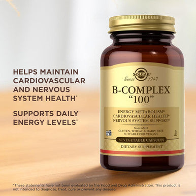 Solgar B Complex 100 Vegetable capsules 50's