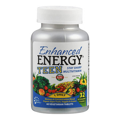 Kal Enhanced Energy For Teens Tablets, 60 Count