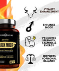 Mother Nature Organics Superfoods for Organic Living Organic Black Maca Root Extract Highest Potency 50:1, 37,500Mg, 6 Month Supply, Boost Stamina, Performance, Energy, Muscle Gain & Workout, Peruvian Maca Pills W/Bioperine & Non-Gmo