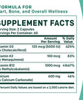 Primemd 4-In-1 Calcium Supplements For Women & Men - Calcium 600Mg With Vitamin D3 K2 B12 5000 Iu Supplement For Heart, Bone & Body Defenses - Gluten-Free, Non-Gmo, Vegan Friendly (120 Count)