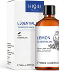 Lemon Essential Oil,Pure Natural Therapeutic Grade Lemon Oil Perfect for Furniture Cleansing Diffuser Massage and Skin Care-3.38 Fl Oz.