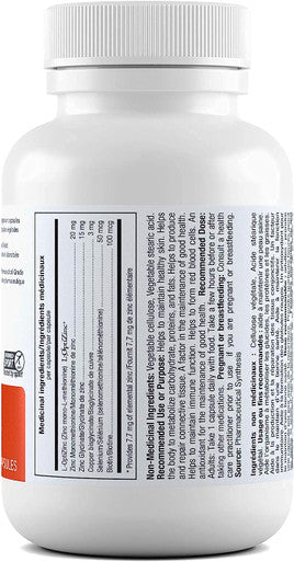 ATP LAB | Synerzinc 90 caps | Superior zinc supplement An essential mineral for your health.