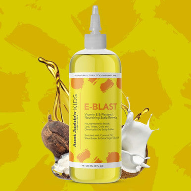 Aunt Jackie'S Kids E-Blast Daily Oil For Dry Scalp Vitamin E And Flaxseed Nourishing Scalp Remedy For Naturally Curly Coily And Wavy Hair 8 Oz