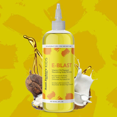 Aunt Jackies Girls E-Blast Vitamin E and Flaxseed Scalp Remedy Yellow 8 Fl Oz (Pack of 1)