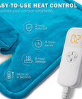 Heating Pad For Neck And Shoulders, Gifts For Women, Men, Mom, Dad, Christmas, Birthday, Mothers Day, Fathers Day - Weighted Neck Heating Pad For Pain Relief, 6 Heat Setting 2H Auto-Off Home Office