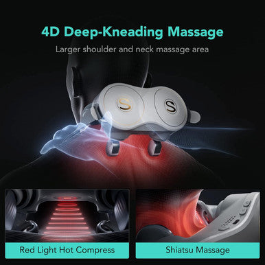 Skg Shiatsu Neck Massager For Pain Relief Deep Tissue,Christmas Gifts For Men Women Dad Mom Neck And Shoulder Massager 4D Electric Kneading Massager With Heating H7