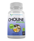 Premium Choline 500 mg 120 Veggie Capsules by Doctor Recommended Supplements Supports Cognitive Health Memory More