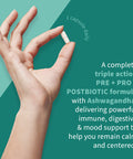 Garden of Life Dr Formulated Calm Daily 3-In-1 Complete Probiotics Prebiotics & Postbiotics With Ashwagandha - Pre + Pro + Postbiotic Supplement For Immune Digestive & Mood Support - 30 Day Supply