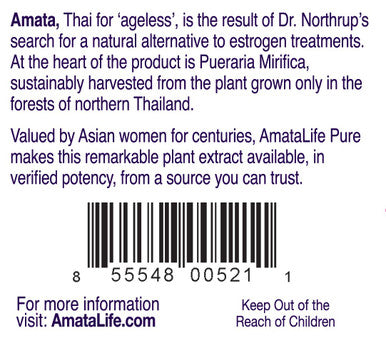 Amata Life by Dr. Christiane Northrup Pueraria Mirifica Pure Capsules 60 Day
