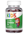 California Gold Nutrition Vitamin D3 For Children, No Gelatin, Natural Strawberry, 60 Vegetarian Gummies