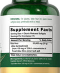 Carlyle Aloe Vera Softgels 20,000Mg | 300 Count | Aloe Vera Gel Supplement | Non-Gmo, Gluten Free